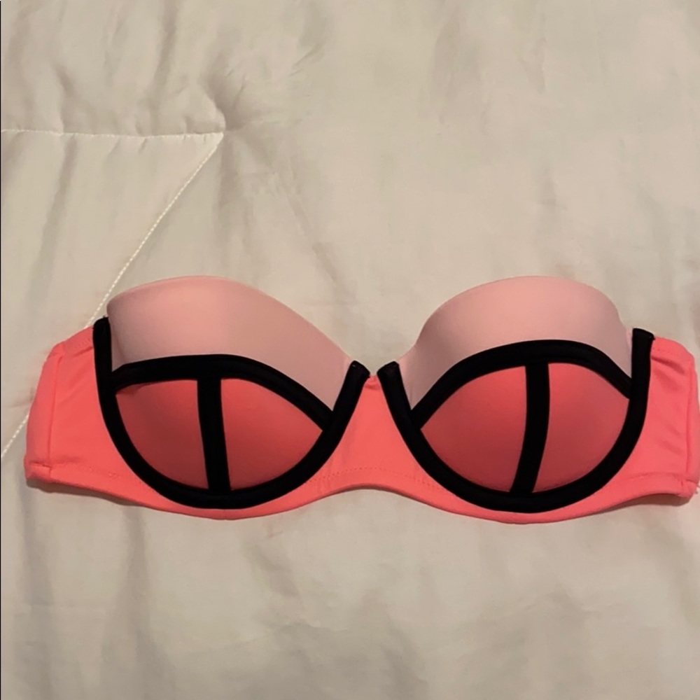 Pink Victoria’s Secret bathing suit top strapless
